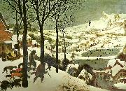 Pieter Bruegel jagarna i snon, januari oil